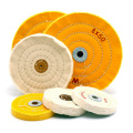 6*50 8*60 white cloth Yellow cotton buffing wheels